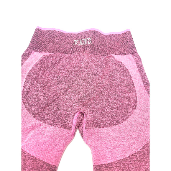 PINK Victoria's Secret seamless heathered pink leggings women's size small - Picture 3 of 4